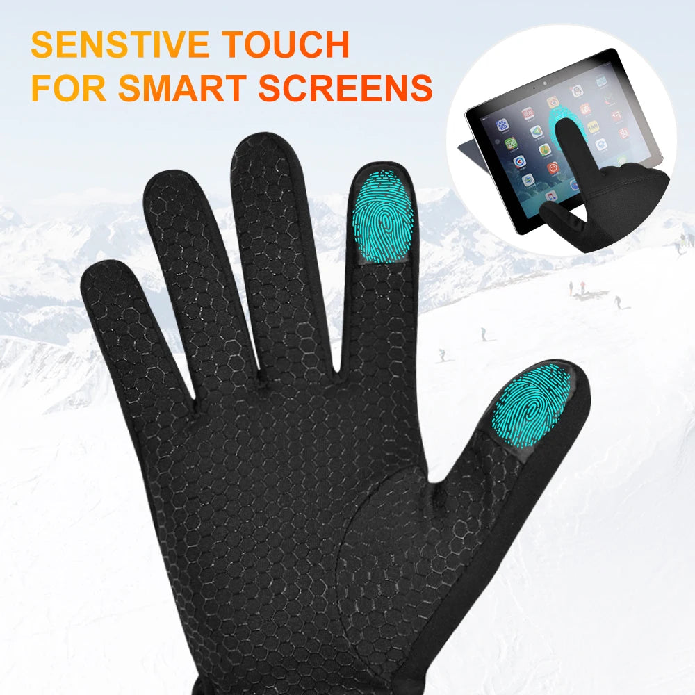 Intelligent Heated Gloves Best Rechargeable Heatable Gloves finger tips with touchscreen capability